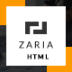 Zaria - A Beautiful & Smart Business HTML Template - ThemeForest Item for Sale