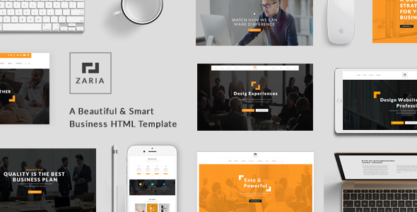 Zaria - A Beautiful & Smart Business HTML Template
