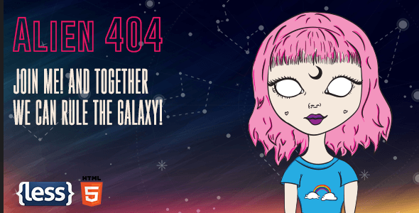 Alien - Animated Error 404 Page