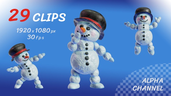 Snowman Character Kit