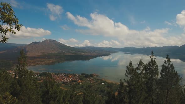 Lake and Volcano Batur