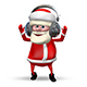 Santa Dancing in Headphones - VideoHive Item for Sale