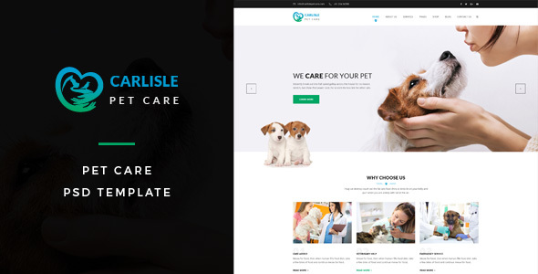 Carlisle : Pet Care PSD Template