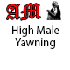 High Male Yawning