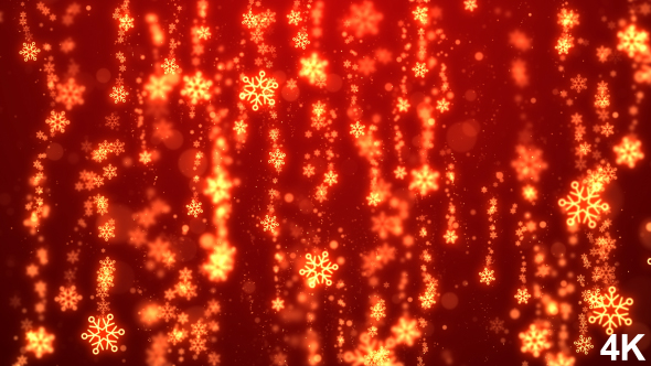 Falling Snowflakes Christmas Background