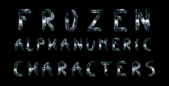Frozen Alphanumeric Characters