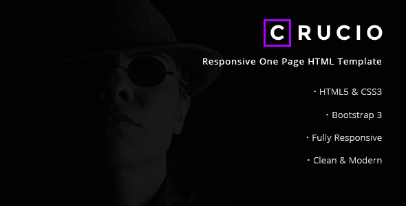 Crucio - Responsive One Page HTML Template