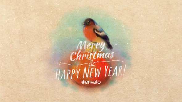 Christmas Card With Bullfinch alt