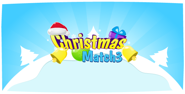 Christmas Match3 - HTML5 Game Construct2 (.capx) + API liderów