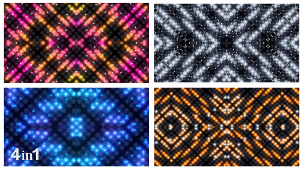 LED Flashing Abstract Panel (4-Pack) alt