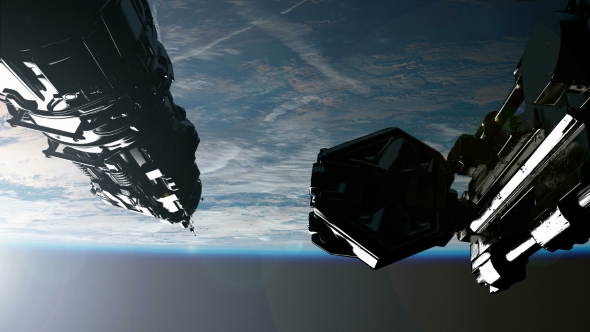 International Space Station Orbiting Earth alt