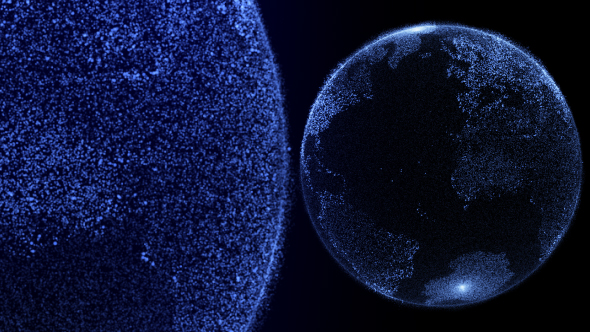 Digital Earth Globe Hologram Head Up Display alt