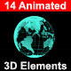 14 Animated 3D Elements - VideoHive Item for Sale