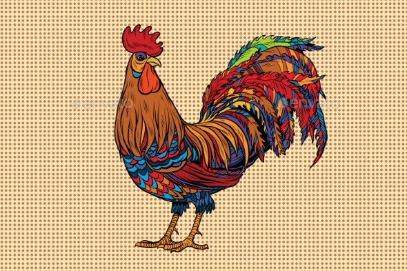 Gallic Rooster Farm Bird 2017 Symbol
