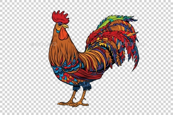 Red Rooster the Symbol of 2017