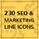 SEO and Marketing Line Icons - GraphicRiver Item for Sale