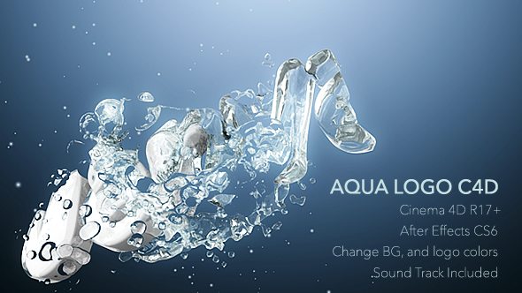 Aqua Logo C4D Animation alt