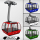 Ski lift gondola cable car - 3DOcean Item for Sale