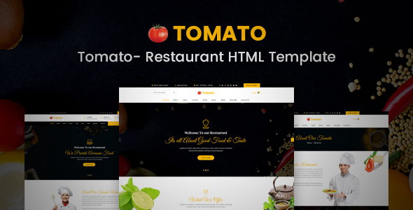 Tomato-Restaurant, Cafe, Bar and Food shop HTML Template
