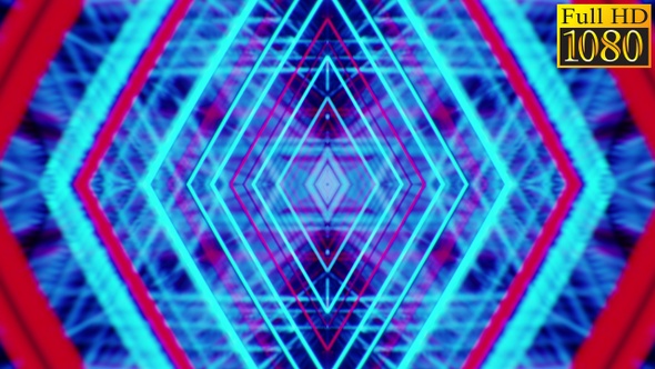 Retrowave Kaleidoscope Vj Loops Pack V2