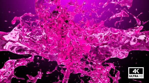 Pink Water Splash Collision alt