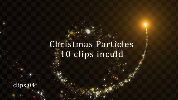 Golden Christmas Particle V5