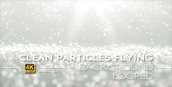 Clean Flying Particles Background