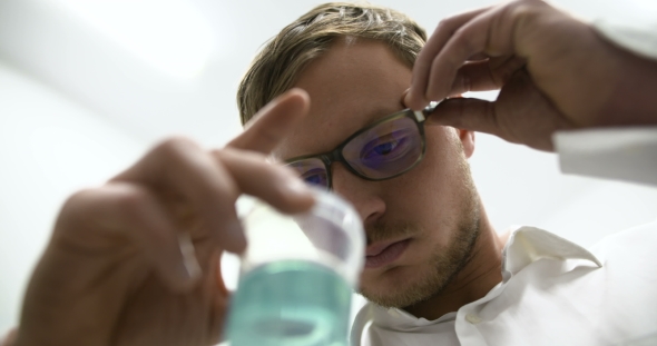 Scientist Finding a Cure