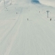 Several People Ride Ski By Snow Slope, View From Ropeway in Motion - VideoHive Item for Sale
