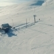 Aerial Footage of the Bottom End of Ski-lift. - VideoHive Item for Sale