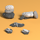 Low poly rock piles - 3DOcean Item for Sale