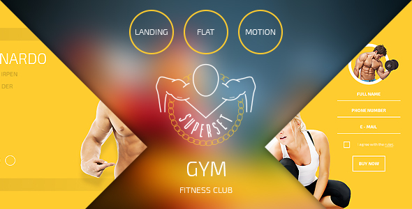 SUPERSET - GYM Landing Page