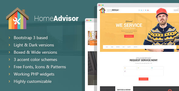 Home advisor - Appliance Repair HTML template