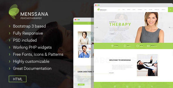 Menssana - Psychologist and Psychotherapist HTML Template