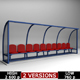 Stadium seating reserve bench low - 3DOcean Item for Sale