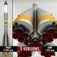 Space Launcher Progress Soyuz-FG - 3DOcean Item for Sale