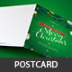 Green Christmas Greeting Card Template