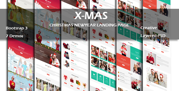 X-MAS - Multipurpose Responsive HTML Landing Page