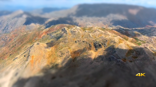 Mountain Model With Miniature Effect