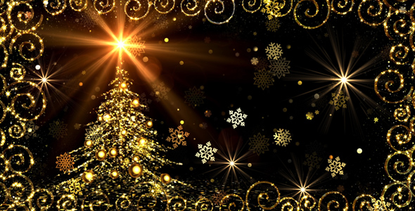 Download Christmas Background Gold Video Effects Stock Videos PSD Mockup Templates