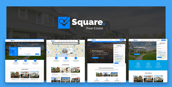 Square - Professional Real Estate PSD Templates