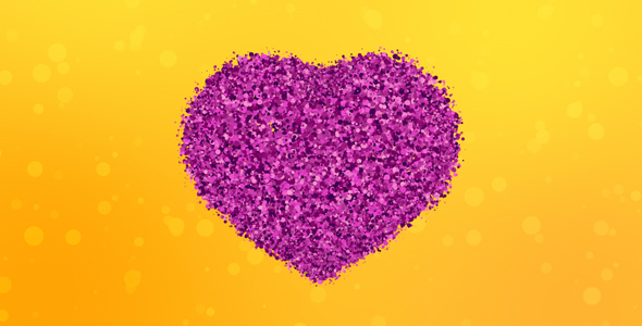 Particle Heart Background