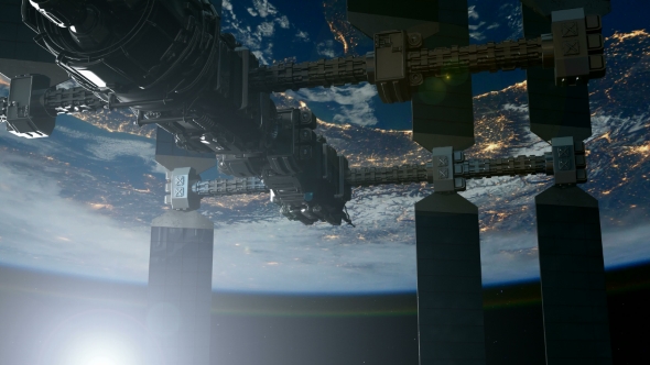 International Space Station Orbiting Earth alt