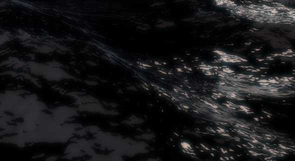 Dark Ocean Water Waves