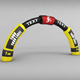 Banner commercial road bike low poly single - 3DOcean Item for Sale