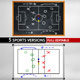 Tactical board sport low poly pack - 3DOcean Item for Sale