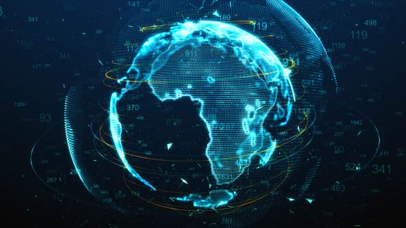 Digital Earth Technology Background alt