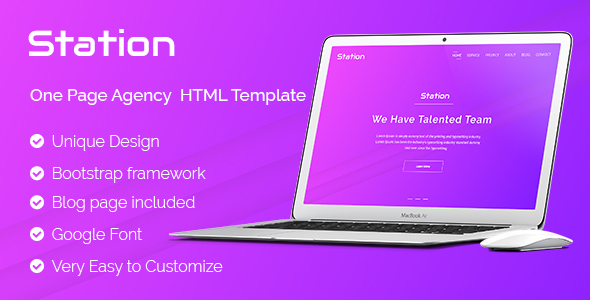 Station - Agency HTML Template