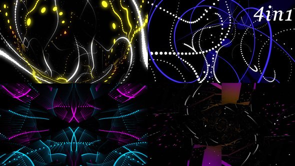 Particle Dance - VJ Loop Pack (4in1) alt