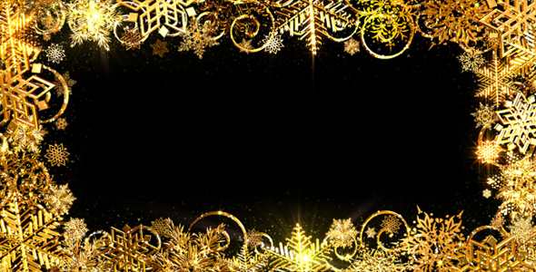 Gold Christmas Frame alt